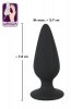 Korek analny silikonowy 7,8 cm Black Velvets